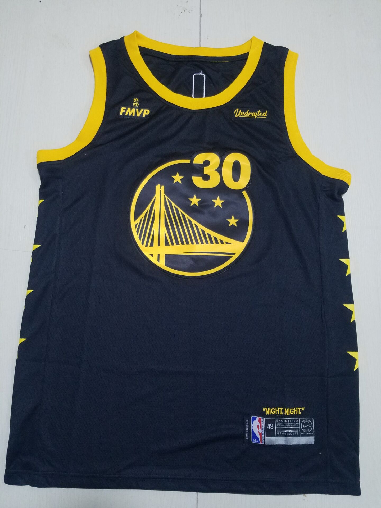 Men Golden State Warriors #30 Curry Black MVP Nike 2022 NBA Jersey